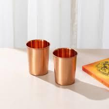 Traditional Copper Reusable Drinkware <b>Set</b> Leak-Proof and Stocked for Home Office or Gift Application - Product Image 2