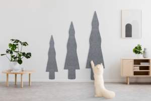 Protector de Pared Decorativo y Funcional de <span class=keywords><strong>Fieltro</strong></span> de Poliéster No Tejido para Gatos, para Protección de Paredes Interiores - Product Image 6