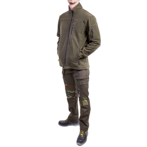 Veste de chasse en polaire camouflage kaki durable et légère, respirante, anti-humidité, imperméable, pour les sports de plein air - Product Image 1