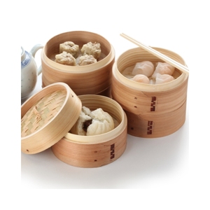 Grand cuiseur vapeur en bambou préféré du client pour la restauration et la préparation hebdomadaire des repas, garde les aliments humides et accélère le temps de cuisson. - Product Image 2