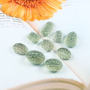 Amatista verde natural, panal tallado a mano, corte ovalado, piedras preciosas, suministros para hacer joyas, ZAHARA GEMS - Product Image 1