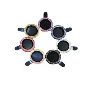 กลิตเตอร์กระจกนิรภัยป้องกันเลนส์กล้องฟิล์มกันระเบิดป้องกันลายนิ้วมือป้องกันรอยขีดข่วนสำหรับไอโฟน-เพิ่มสไตล์และความทนทาน - Product Image 1