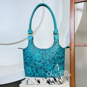 Bolso de mano de cuero y cuero de vaca de alta calidad a la moda para mujer, bolso de hombro al por mayor de diseñador, bolso de mano elegante para mujer - Product Image 1