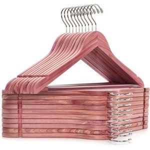 STURD WOOD CLOTHES HANGER pour armoire salle de bain salon-pour manteau pantalon costume chemise avec bords lisses - Product Image 1