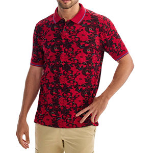 Polo brodé personnalisé pour hommes 100% coton Tissu respirant à manches courtes Fournisseur OEM Mode décontractée Stock en vrac - Product Image 1