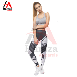 High Waist Yoga Leggings Breathable Casual Solid Customized Color Flannel 80% <b>Nylon</b> 20% Spandex 180 GSM Seamless Durable Elastic - Product Image 4