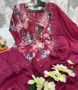 ชุดเดรสหรูใหม่ผ้ามัสลินเนื้อนิ่มเนื้อนิ่มผ้าวิสคอสวาติแกนผ้าวิสคอสชุดเดรสสวยทันสมัยสำหรับผู้หญิงใส่ทำงาน - Product Image 2