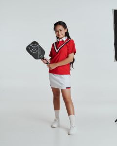 Conjunto de Golf de tenis para niña, camiseta Polo de 2 piezas, falda blanca, ropa a rayas para niños, conjuntos de ropa para niñas, conjunto transpirable Jaycee - Product Image 1