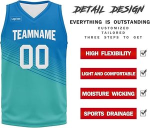 Uniformes de Baloncesto Personalizados Ligeros para Equipos, Fabricados Directamente en Fábrica, para Hombres Adultos - 100% Poliéster - Product Image 6