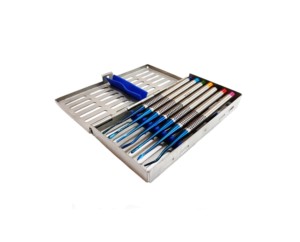 Juego de 7 Elevadores Dentales PDL de Acero Inoxidable para Extracción de Raíces y Dientes, Instrumentos Quirúrgicos Dentales - Product Image 1