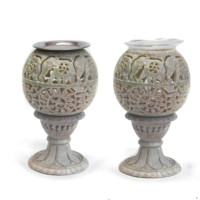 Diffuseur d'huiles aromatiques en pierre naturelle, chauffe-bougie non électrique, brûleur d'encens, prise EU, lampe à huile traditionnelle