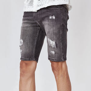 Pantalones cortos de mezclilla elegantes de verano para hombre OEM algodón azul de alta calidad aspecto informal diseño cómodo ropa de calle al por mayor - Product Image 5