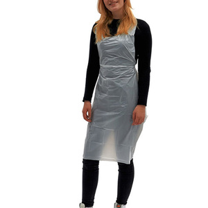 Capa de peluquería de PVC desechable no tejida, bata protectora impermeable para peluquería, corte de pelo y coloración, suministro a granel - Product Image 4