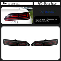 Luz trasera LED Plug and Play con diseño de escamas de dragón para VW Arteon CC R-Line 2018-2022, señal secuencial ahumada, ajuste directo, mejora.