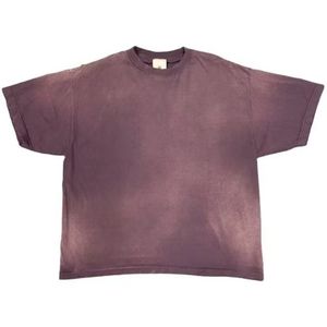 Camiseta lavada con ácido para hombre de peso pesado de alta calidad 100% algodón logotipo personalizado Boxy recortada Vintage estampado patrón camiseta para hombre - Product Image 2