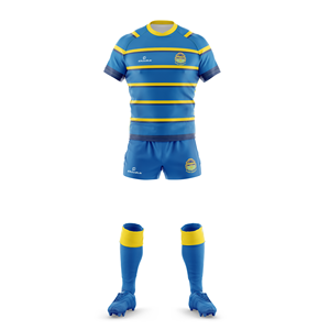 Conjunto de ropa deportiva de Rugby personalizado profesional Diseño OEM con logotipo de Club Jersey Pantalones cortos y calcetines Uniforme de sublimación - Product Image 3