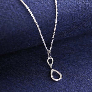 Pendentifs en argent sterling 925 de qualité supérieure pour femmes et filles, pendentif en forme de goutte d'eau pour les occasions de cadeaux - Product Image 2