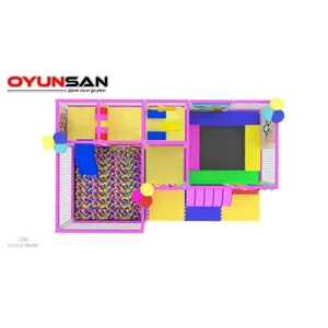 Sistema de Parque de Diversiones Comercial para Niños de 5x2m, Equipo de Juegos Interior, Trampolín, Piscina de Pelotas, Combinado para Centros Comerciales - Product Image 4