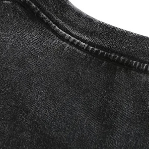 SMITHY SPORTS Custom Logo 100% Cotton <b>Acid</b> Wash Men's T-Shirt | Vintage Heavyweight Oversized Short Sleeve <b>Drop</b> Shoulder Knitted - Product Image 5