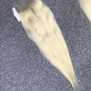 ชุดเต็มของแสงสีธรรมชาติตรง #60 5x5ลูกไม้โปร่งใส HD ปิด150หนาแน่นเกรดเรมีผมมนุษย์ดิบ - Product Image 2