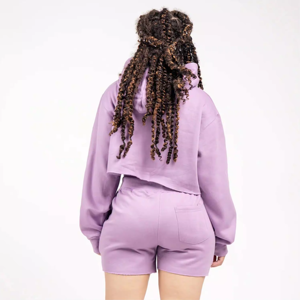 ชุดเสื้อผ้า2ชิ้นสำหรับผู้หญิงชุดเสื้อและสั้นสีพื้นชุดสั้นระบายอากาศได้ดี - Product Image 3