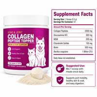 Poudre de Collagène pour Chiens et Chats avec Glucosamine, MSM et Chondroïtine pour la Mobilité et la Santé de la Peau – Formule Naturelle