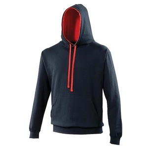 Sudadera con Capucha para Hombre, Estilo Varsity, con Forro de Felpa Francesa, Transpirable, Resistente al Viento, Corte Holgado, con Cordón Ajustable, para Invierno - Product Image 6