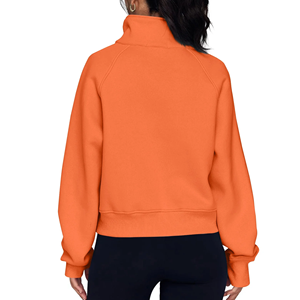 C1114S2645 Nuevo estilo europeo americano Mujeres 100% Algodón Otoño Sudaderas con capucha Sudaderas Casual Stand Digital Impreso de punto - Product Image 2