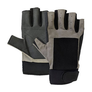 Gants en néoprène de meilleure qualité, légers et personnalisés, demi-doigts, respirants et antidérapants, avec protection contre les UV, fermeture à crochet et boucle - Product Image 1