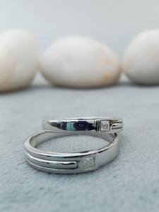 แหวนแต่งงานสีเงินสเตอร์ลิงสีทอง14K มีเพชร3กะรัตทันสมัยของขวัญวันครบรอบการหมั้นได้รับการรับรอง GIA - Product Image 3