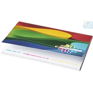 Bloc-notes promotionnel durable Sticky-Mate A7, feuilles adhésives écologiques pour le merchandising - Product Image 3