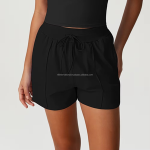 Shorts Deportivos de Alta Calidad para Mujer, con Logotipo Personalizado, 2 en 1, para Yoga, Running, con Estampado de Letras, Cintura Alta, Estilo Biker - Product Image 6