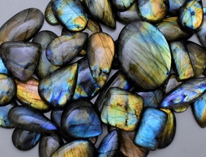 Venta al por mayor de cabujones de labradorita natural gemas de cristal de cuarzo semipreciosas para la fabricación de joyas y Chakra Reiki regalo joyería curativa - Product Image 6