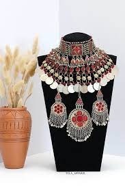 Ensemble de bijoux léger et respirant pour mariages, collier de haute performance, bijoux brodés complets pour le cou - Product Image 6