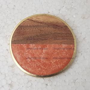 Approvisionnement d'usine rond carré Acacia meilleur sous-verre personnalisé bois meilleur sous-verre pour bureau et maison sous-verres pour boissons - Product Image 6