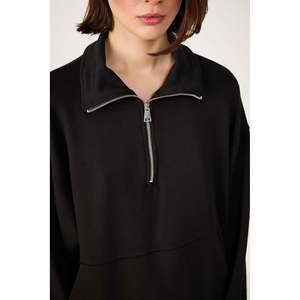 Sweat-shirt modal à demi-zip quotidien (Viscose/Polyester) - Product Image 1