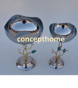 Bol à salade de fruits en acier inoxydable de luxe de style 2026, grand, à double paroi, sans BPA, pour restaurant, hôtel, fête, usage jetable - Product Image 1