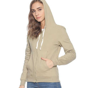 Meilleure qualité hiver femmes polaire sweats à capuche décontracté couleur unie coton pull modeste OEM Service à vendre - Product Image 4