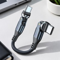 Kabel Pengisian Cepat USB C ke USB C 240W PD3.1, Kabel Data 480Mbps Berbahan Nilon Kepang, Berbagai Ukuran OEM