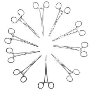 10ชิ้น KELLY hemostat คีมหนีบผ่าตัดตรง5.5นิ้วชุดสเตนเลสสตีลได้รับการรับรอง CE นำมาใช้ใหม่ได้ฉลากส่วนตัว - Product Image 1