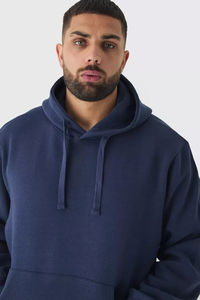 À la mode élégant prix de gros hommes sweats à capuche logo personnalisable haute qualité hommes surdimensionné 100% coton hommes sweats à capuche Service OEM - Product Image 4