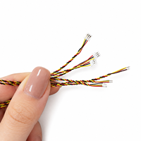 Câble de signal torsadé Micro IDC isolé en PVC, pas de 0,6 mm, 32-34 AWG, pour drone, microphone, capteur, personnalisé OEM