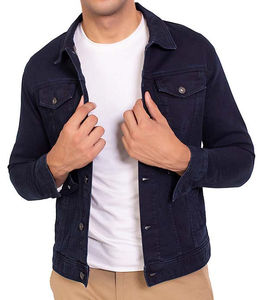 Chaqueta Vaquera de Invierno de Alta Calidad para Hombre con Logotipo Personalizado, Estilo Casual Urbano, Transpirable y Resistente al Viento - Product Image 1