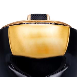 2025 Premium Boxing Headgear Head Guard Logotipo personalizado Color rojo y negro Lucha Transpirable Elegante Head Guard - Product Image 3