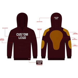 Nueva Sudadera con capucha de motocicleta blindada 2025 con material de forro reforzado resistente a la abrasión y a prueba de cortes - Product Image 4