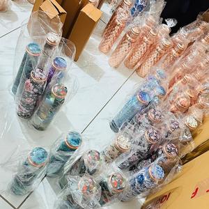 Bouteille d'eau en cuivre pur de 1000ml pour l'hydratation quotidienne Ayurvedic Lifestyle Detox Wellness Fitness Yoga Travel Gym School Office Use - Product Image 5