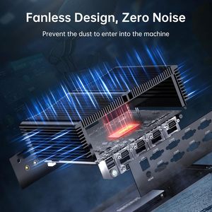 Partaker không quạt công nghiệp Mini PC Intel I7 1355u i5 1335u 3x2.5 gam Lan 2xddr5 pcie4.0 8XCOM GPIO SATA tường lửa NAS máy tính - Product Image 4