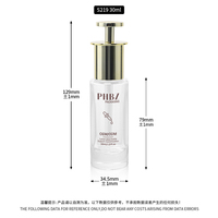 Botella de Vidrio Mate Transparente Premium con Bomba Dosificadora de 30 ml para Aceites Esenciales, Gotas para Ojos, Cuidado de la Piel y Cosméticos