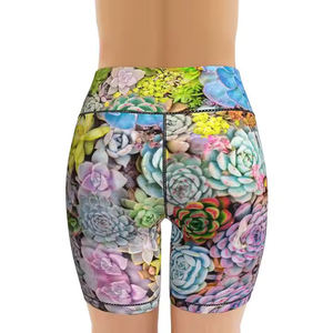 Pantalones cortos de yoga sin costuras con logotipo personalizado para mujer, transpirables y respetuosos con la piel, gimnasio, deporte, Fitness, ropa de entrenamiento, lavado de colores - Product Image 6