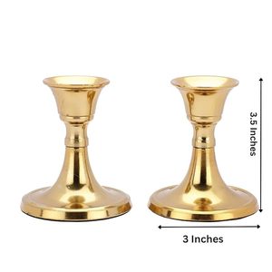 Best Selling Candle Stand Pillar <b>Candlestick</b> Candlelight Dinner Home Decor Luxury Metal in <b>Brass</b> Gold Plating Candle Holder - Product Image 1